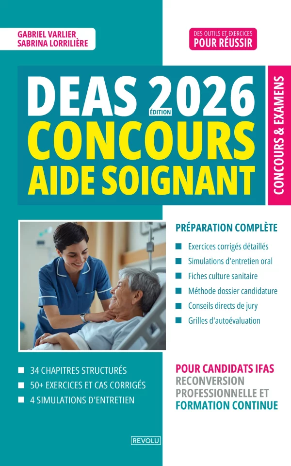 Concours Aide-Soignant DEAS 2026 — Gabriel Varlier – Sabrina Lorrilière — Éditions Revolu