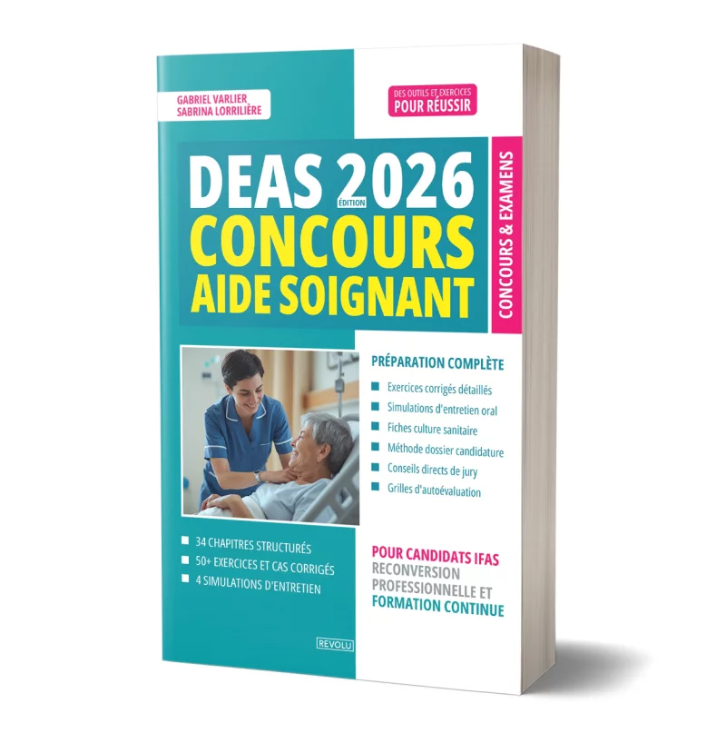 Concours Aide-Soignant DEAS 2026 par Gabriel Varlier – Sabrina Lorrilière - Éditions Revolu