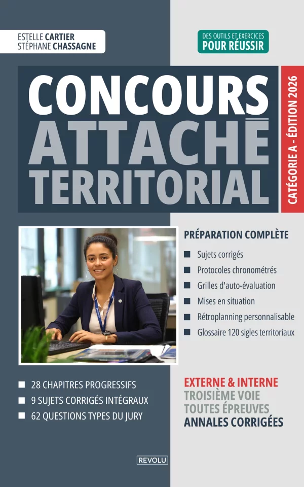 Concours Attaché Territorial 2026 — Estelle Cartier - Stéphane Chassagne — Éditions Revolu