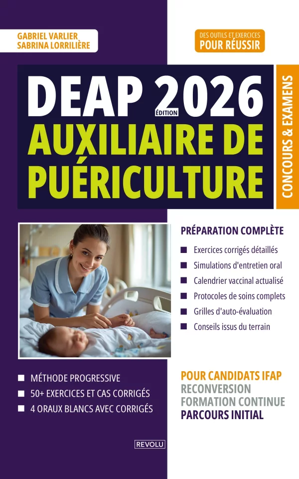 Concours Auxiliaire de Puériculture DEAP 2026 — Gabriel Varlier – Sabrina Lorrilière — Éditions Revolu
