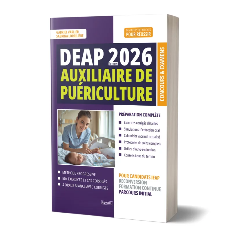Concours Auxiliaire de Puériculture DEAP 2026 par Gabriel Varlier – Sabrina Lorrilière - Éditions Revolu