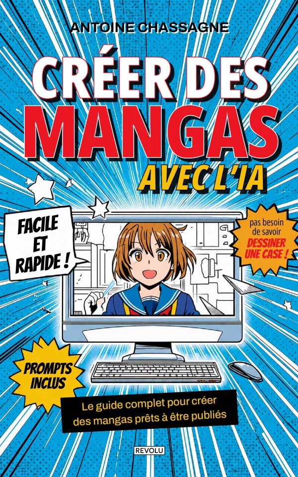 Créer des Mangas avec l’IA — Antoine Chassagne — Éditions Revolu