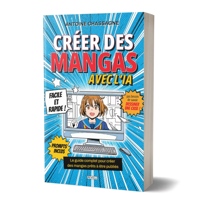 Créer des Mangas avec l’IA par Antoine Chassagne - Éditions Revolu