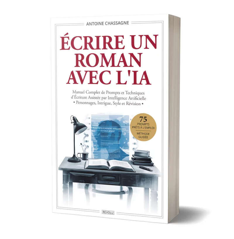 Écrire un Roman avec l'IA : Le guide complet par Antoine Chassagne - Éditions Revolu