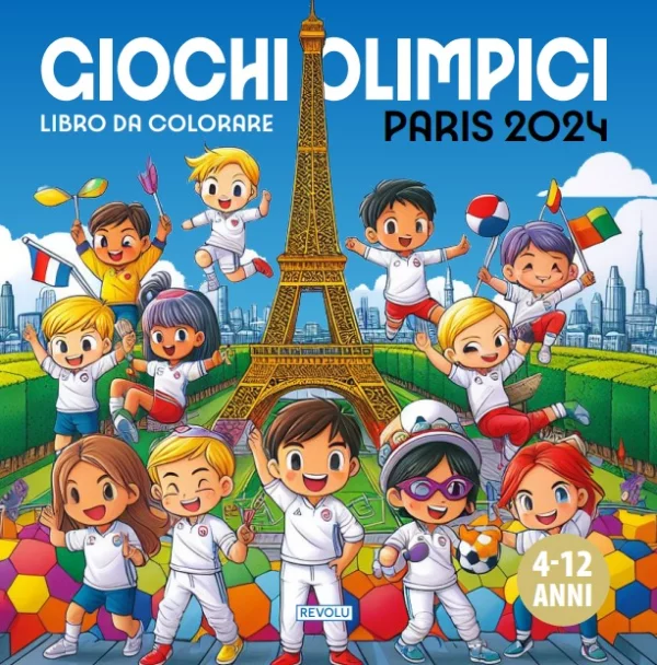 Libro da colorare Giochi Olimpici Parigi 2024